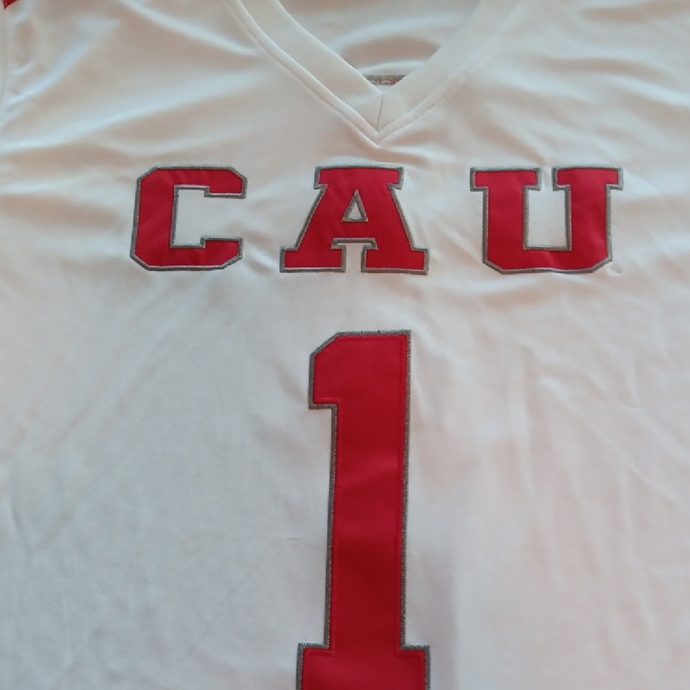 Clark Atlantic White and Red CAU Jersey New With Tags